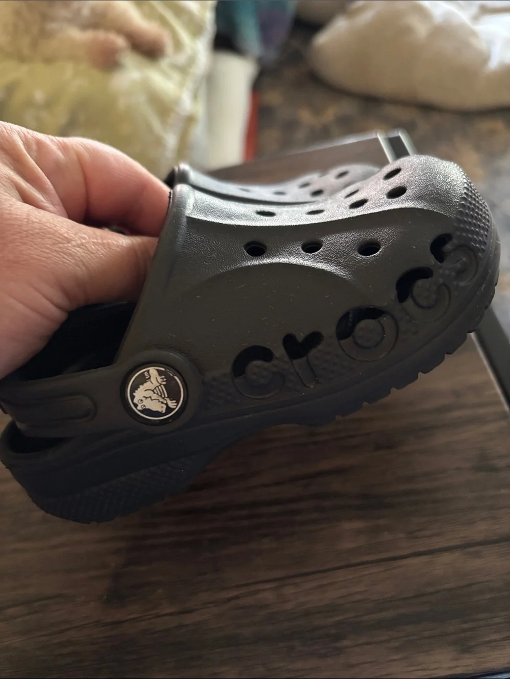 CROCS Kids Black Classic Clog Sandals